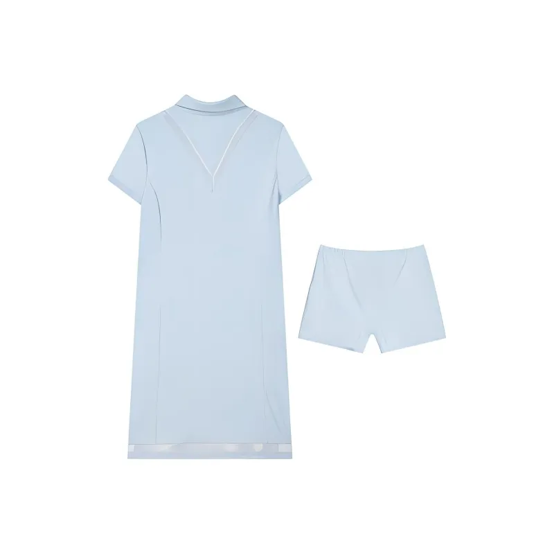 FILA Athletics Short-Sleeved Dresses Women's Light White Blue-1
