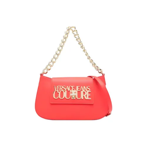 VERSACE JEANS COUTURE Polyester Handbag, Shoulder Bag Women's Red
