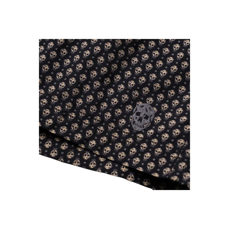 Alexander McQueen Skull print Side straps Swim Shorts-4