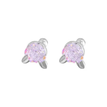 KiNGZiT S 999 Fine Silver Stud Earrings Women's