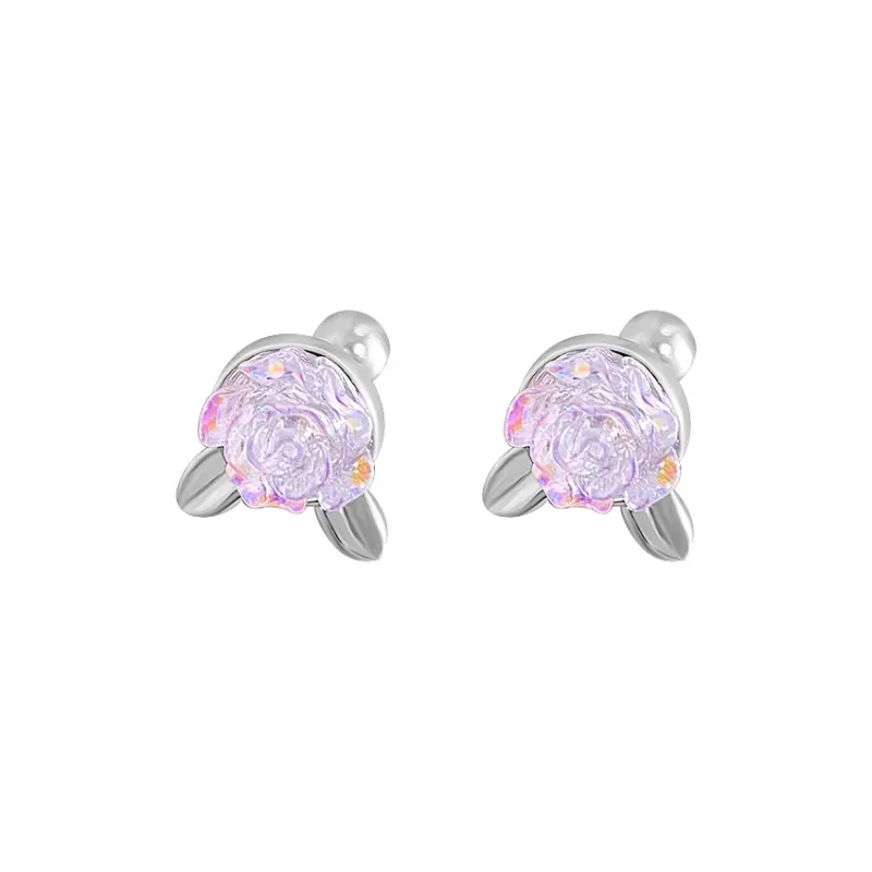 KiNGZiT S 999 Fine Silver Stud Earrings Women's-0