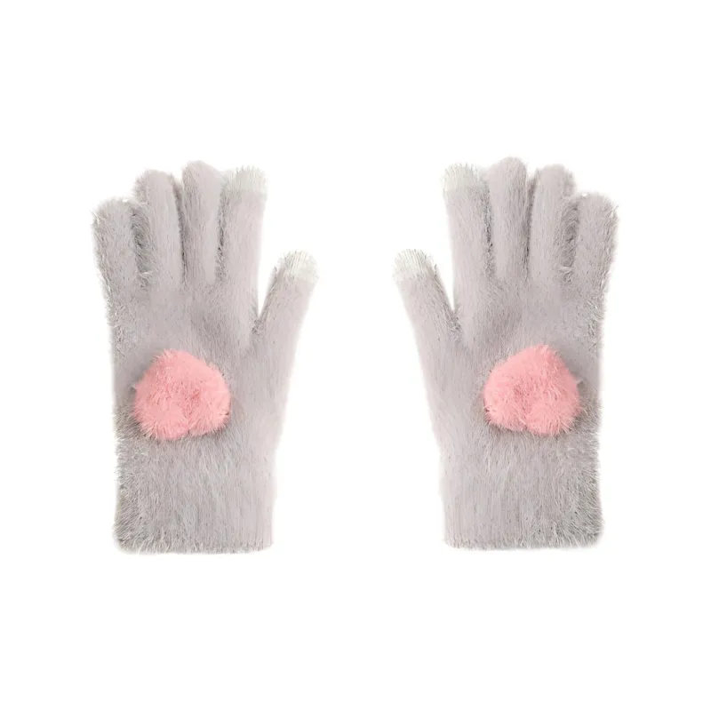 BAIJUAN Knit Gloves Women's-6