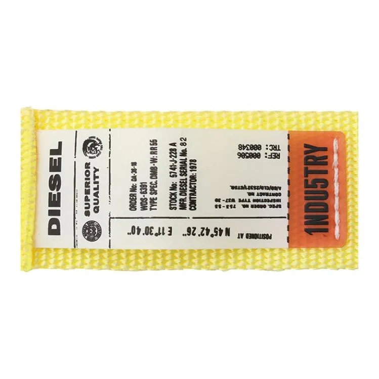 DIESEL Polypropylene Belt Unisex Yellow Width  4cm-3