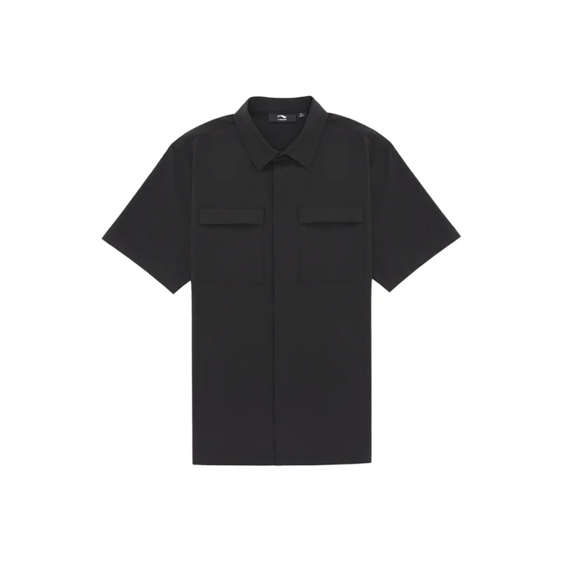LI NING 1990 Commuter Series Shirt Men's Black-0