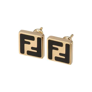FENDI Forever Logo Earrings