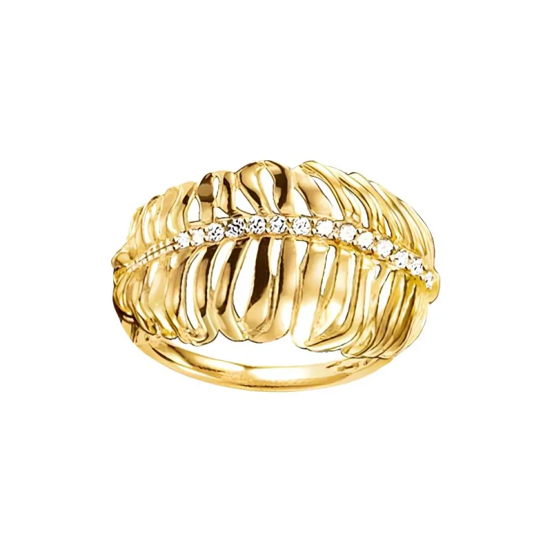 Thomas Sabo Silver With Zircon Rings Women's Gold-0