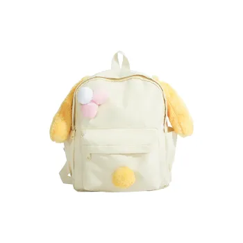 SEVENMOONS Nylon Fabric Backpack Regular Women's Yellow