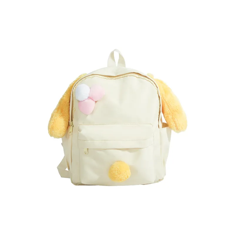 SEVENMOONS Nylon Fabric Backpack Regular Women's Yellow-0