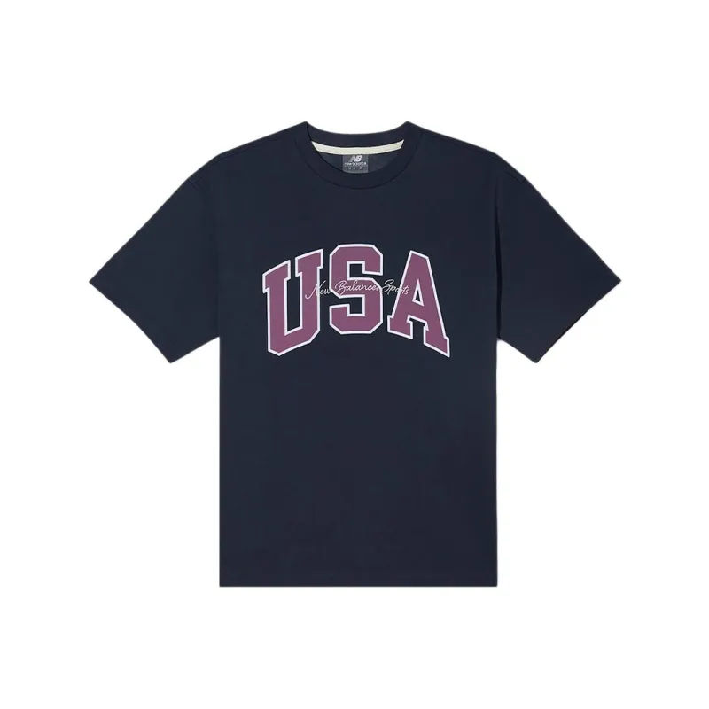 New Balance UNI USA T Shirt Unisex 59 Marine-0