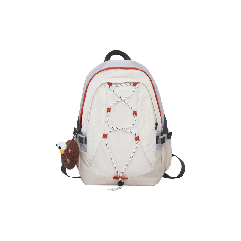 DCLOUD Nylon Backpack Regular Unisex Purple/Black Solid/White-8