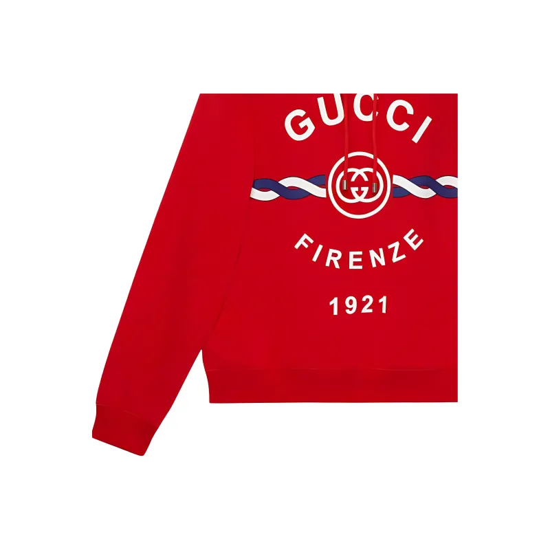 GUCCI Firenze 1921 Hooded Sweatshirt-3