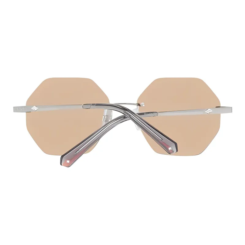 Swarovski Irregular Shape Sunglasses Women's Silver-1
