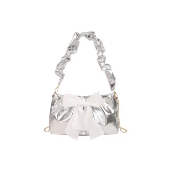 S.REPHEN PU Shoulder Bag Unisex Black, Pink, Gold, Silver