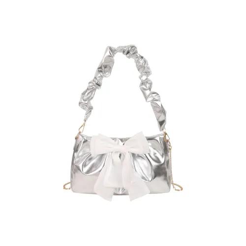S.REPHEN PU Shoulder Bag Unisex Black, Pink, Gold, Silver
