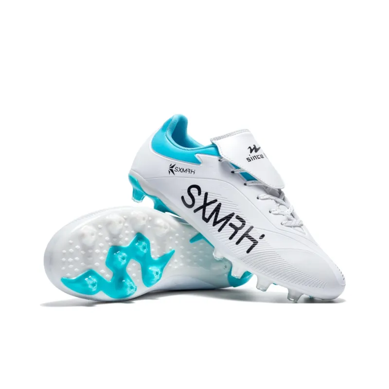 Binary FG Firm Ground Cushioning Support Abrasion Resistant Lightweight Slip Resistant Soccer Shoes Unisex White-2