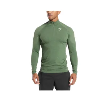 GYMSHARK Vital Seamless T Shirt Men's Faded Green/Intense Green