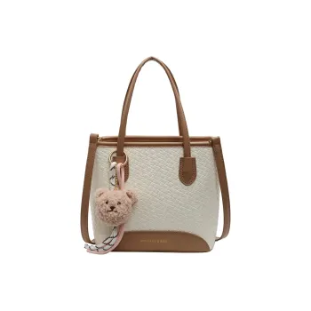 XIANGSU Pu Handbag, Shoulder Bag Women's Ecru/Black/Blue/Pink