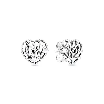 Pandora Stud Earrings Women's Silver
