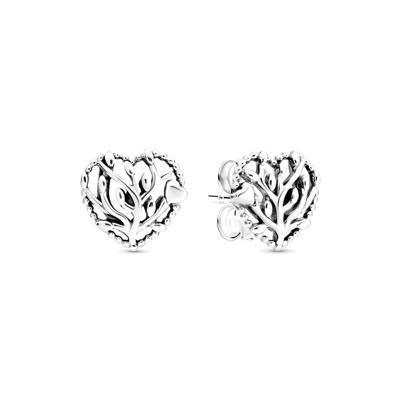 Pandora Stud Earrings Women's Silver-0