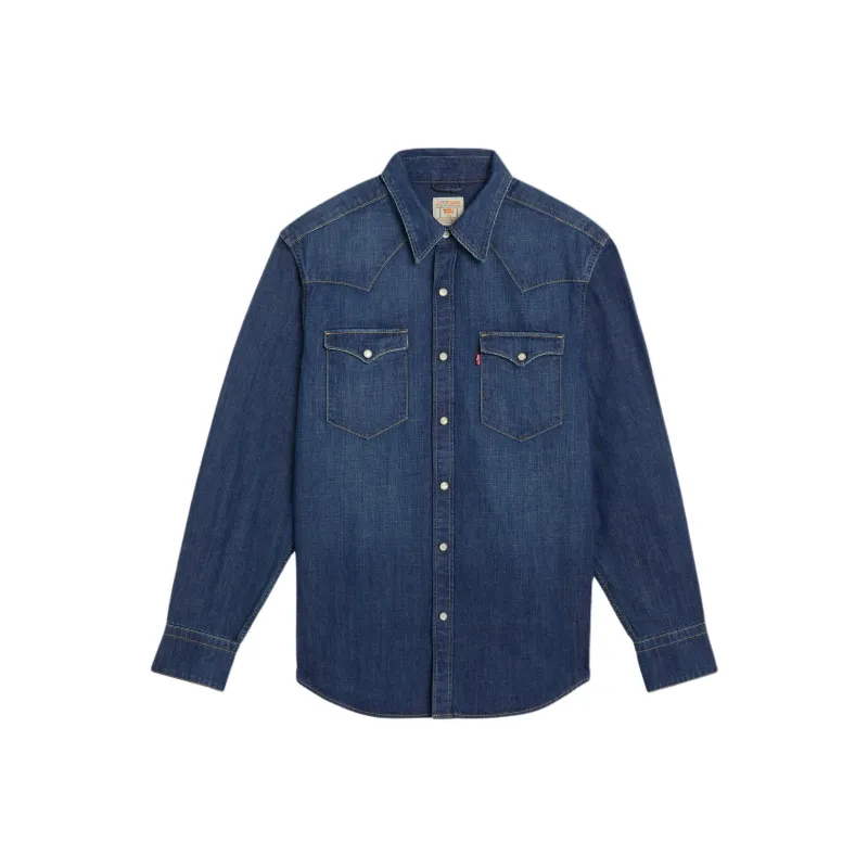 Levis Shirts Men Medium Blue-0