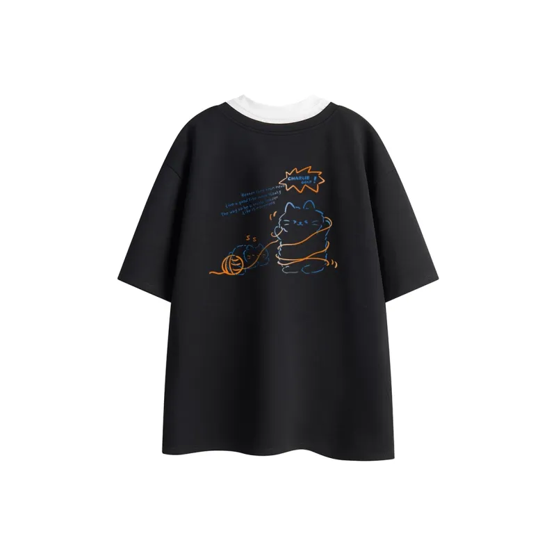 CHARLIE GOLF Drop Shoulder Sleeve T Shirt Women's-1