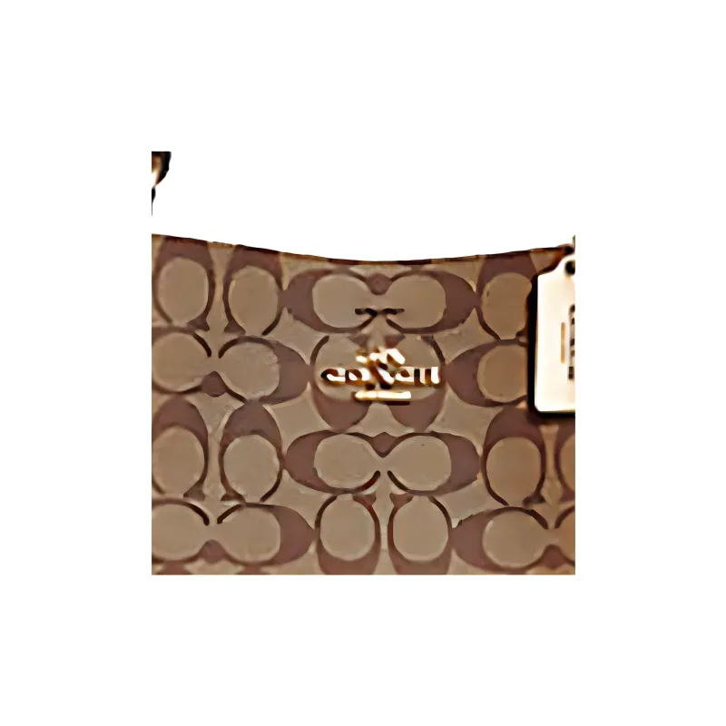 COACH Town Canvas With Leather Bucket Bag, Handbag, Crossbody Bag, Shoulder Bag Medium Size Women's-4