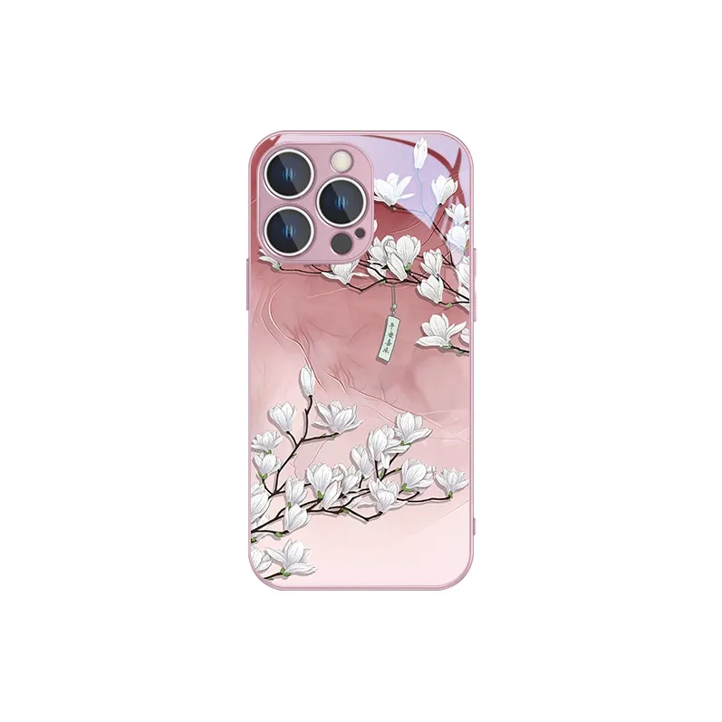 MSMF Glass Material Phone Cases Compatibility With Apple/Apple 13/16 Pro/14/15 Plus/12 Pro Max/11/XS/X Refreshing-3