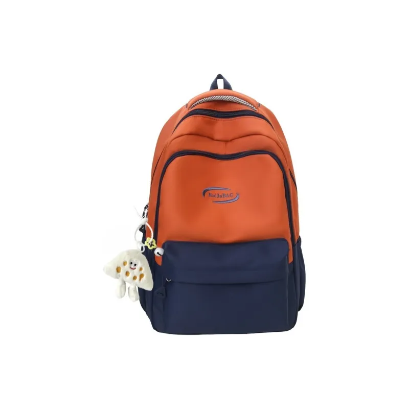 Yalu Nylon Backpack Unisex White/Light Yellow/Orange/Khaki/Pink-8