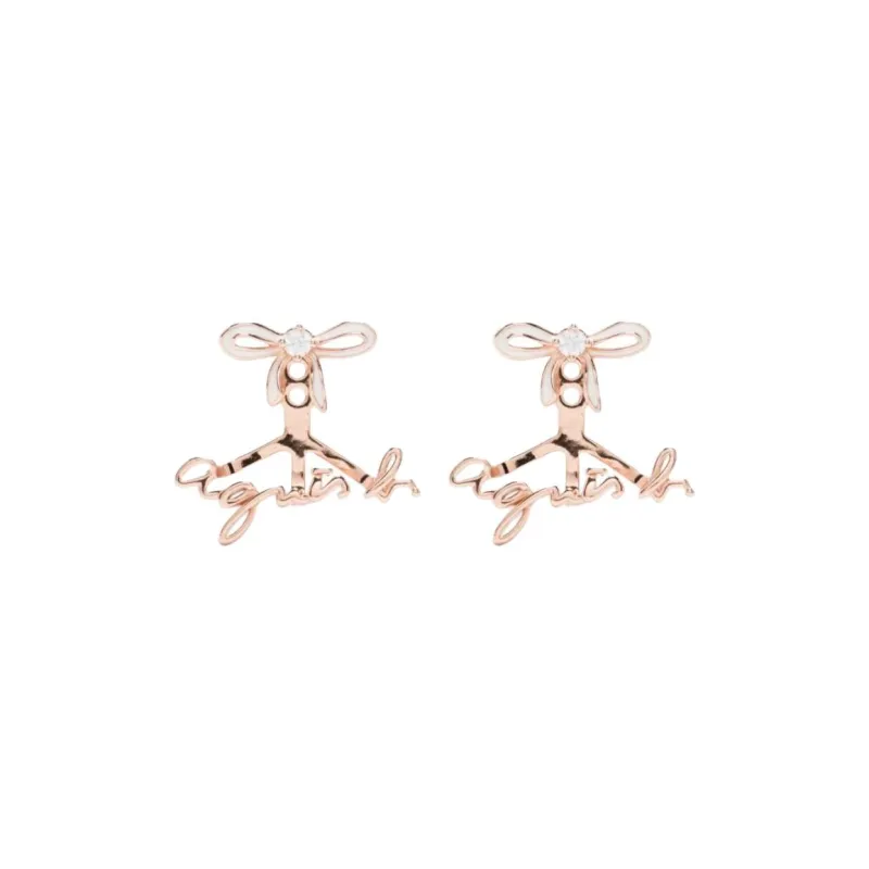 Agnès B. 'wrapped In Love' Bow Front back Earrings-0