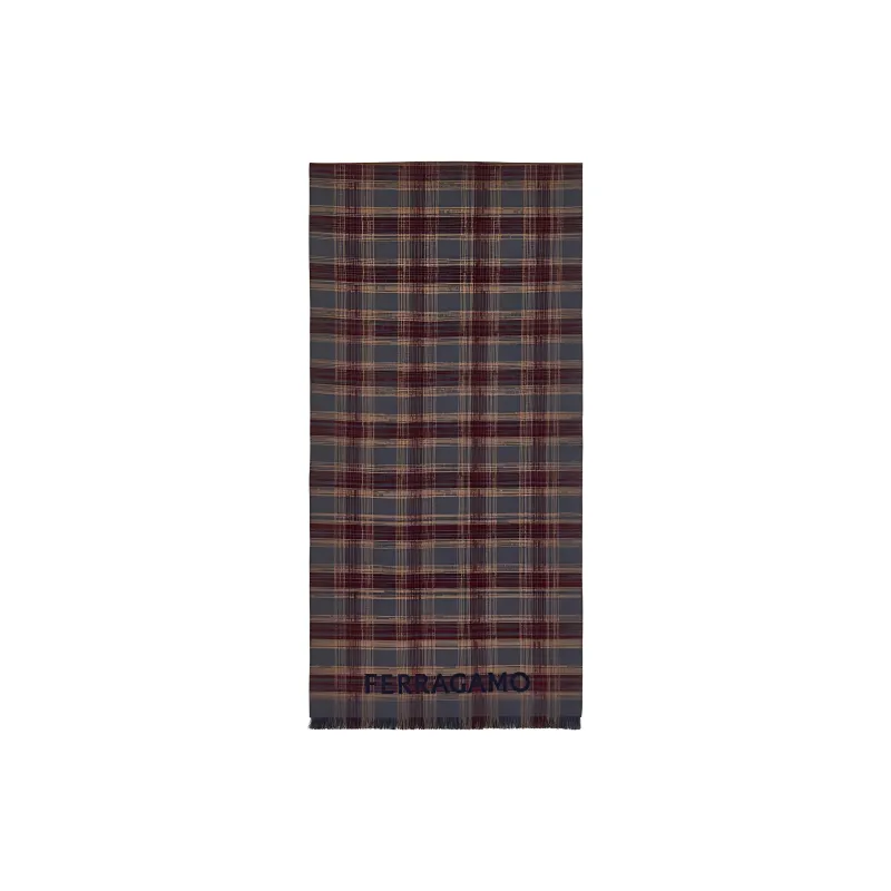 Ferragamo Tartan Wool Scarf-1