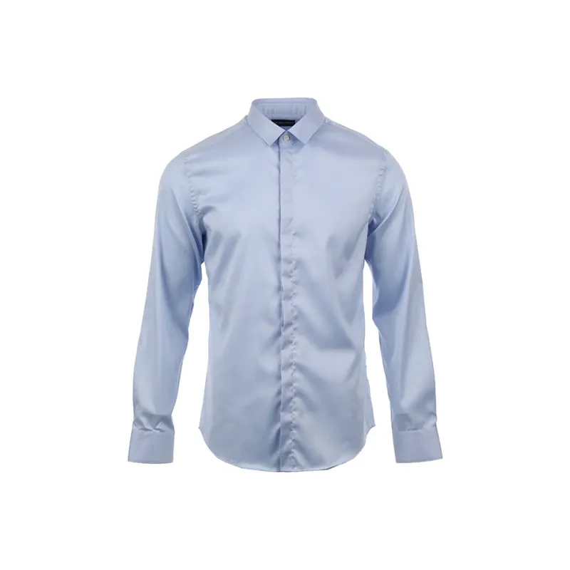 EMPORIO ARMANI SS24 Shirt Men's Light Blue-0