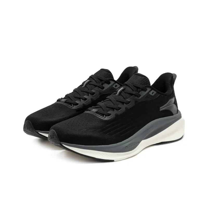 361° Magic Carpet Slip Resistant And Breathable Low Top Casual City Commute Running Shoes Men's Black-2