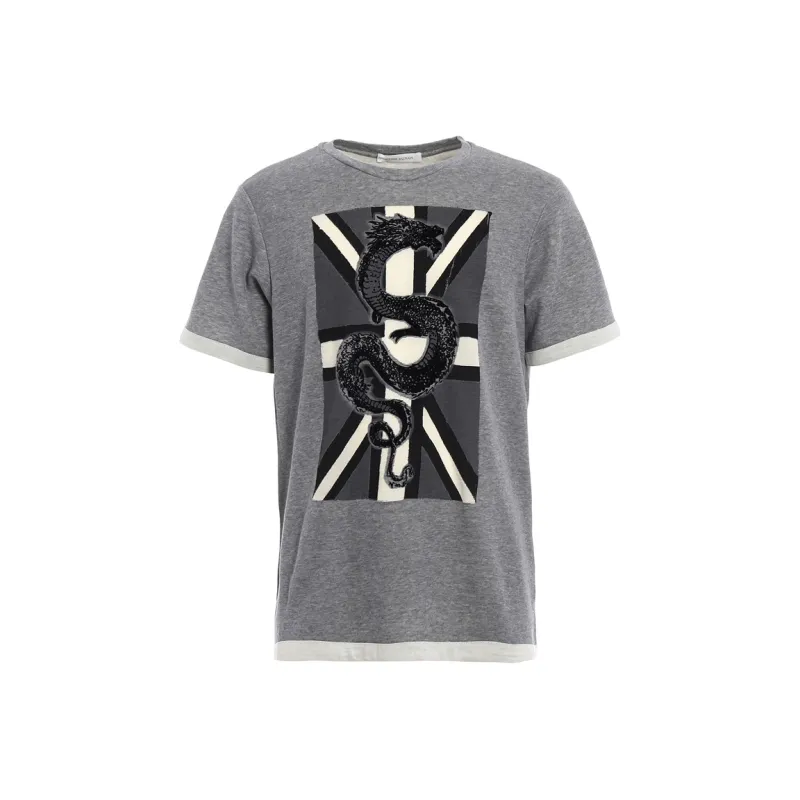 BALMAIN T Shirts Men Gray-0