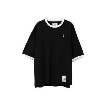 Maison Mihara Yasuhiro Leon embroidered Ringer T shirt