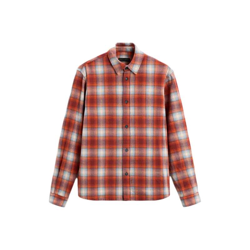 ZARA Shirts Men Red-0