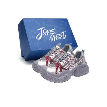 JEANSWEST Anti Slip And Wear Resistant Height Increasing Low Top Chunky Sneakers Women's