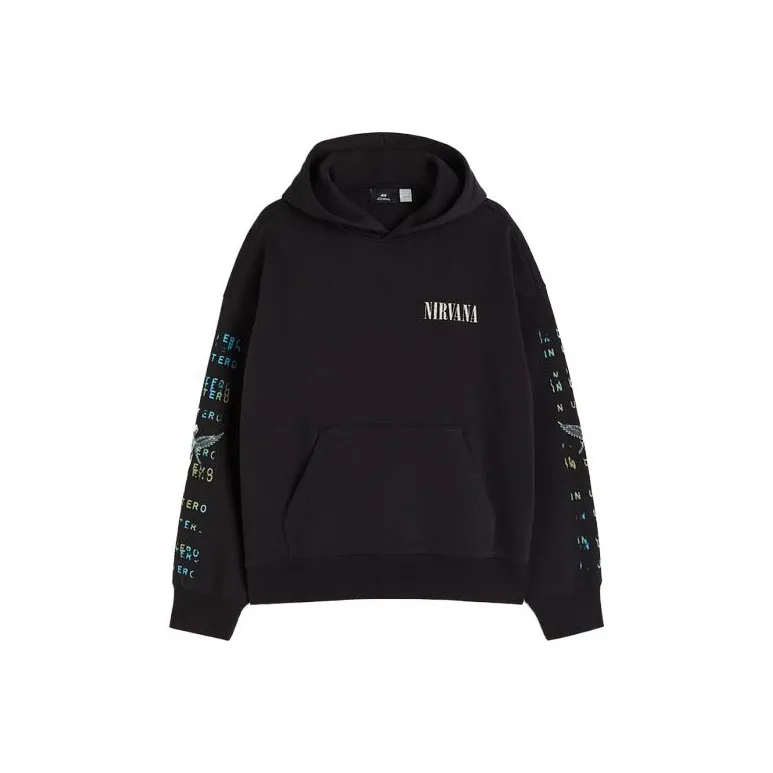 H&M Sweatshirts Men Black-0