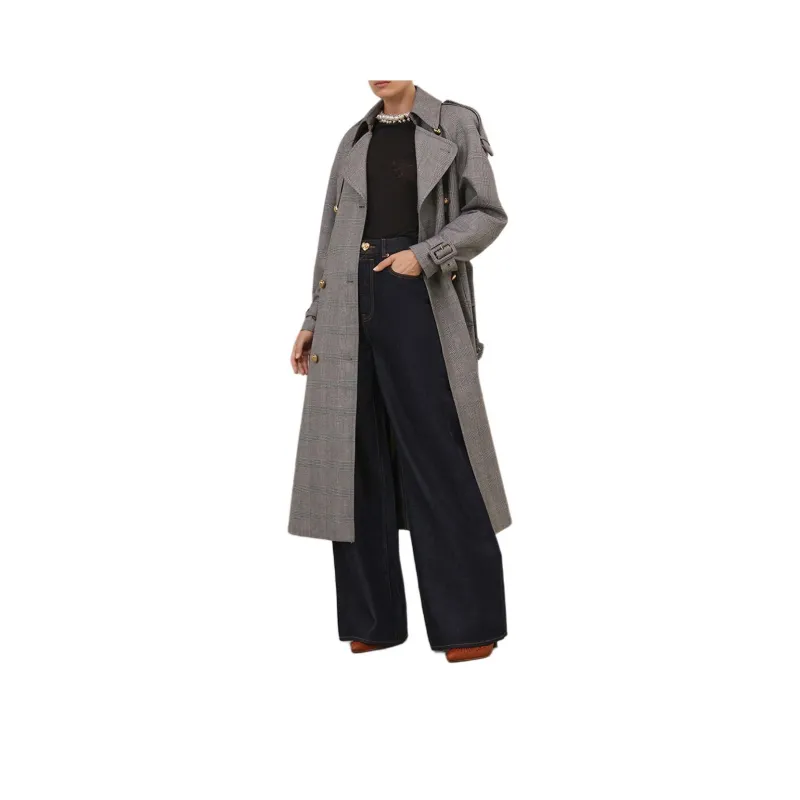 Zimmermann SS25 Vacation Collection Trench Coat Women's Gray-5