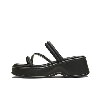 BASTO PU Polyurethane Cut Out Slide Slippers Women's