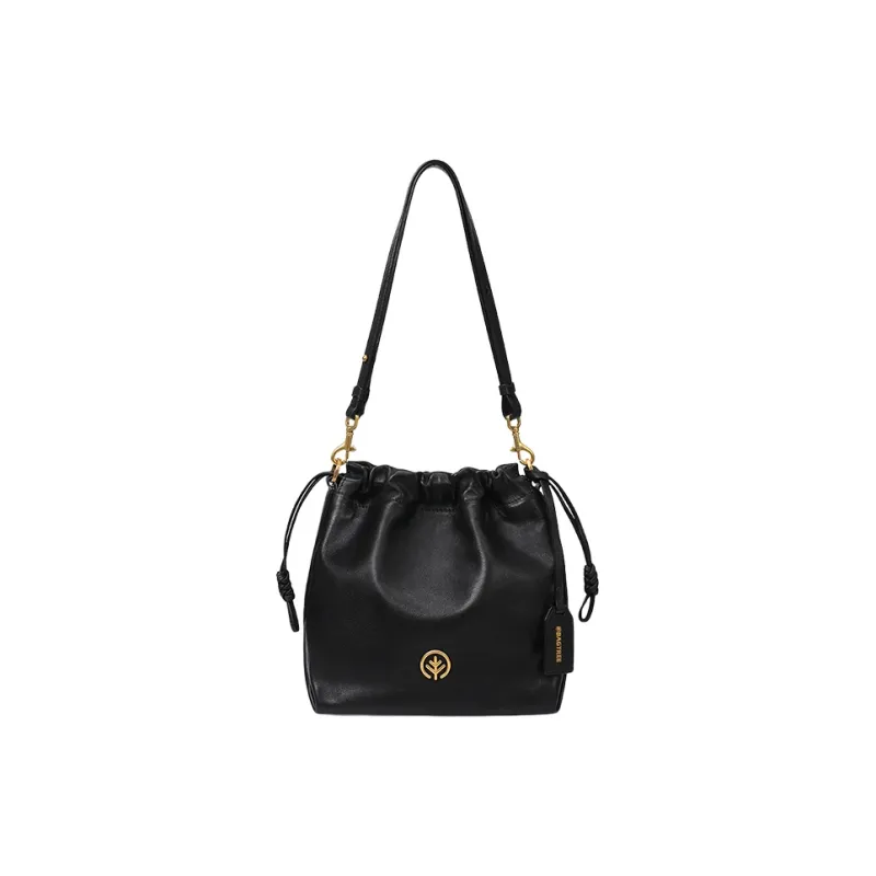 BAGTREE Cow Leather Bucket Bags Crossbody Bag, Shoulder Bag Trumpets Women's Multicolor-9