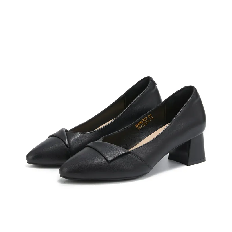Hotwind Chunky Heel High Heels Women's-2