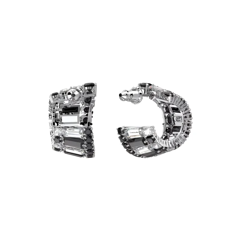 Swarovski Hyperbola Earrings Women's Black-2