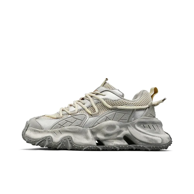 TCELLARS Cushioning Abrasion Resistant Lightweight Height Increasing Mat Low Top Chunky Sneakers Unisex-1