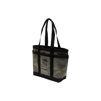UNDEFEATED Coated PVC Tote Bag Shopping Bag Shoulder Bag Handbag Regular Unisex Olive
