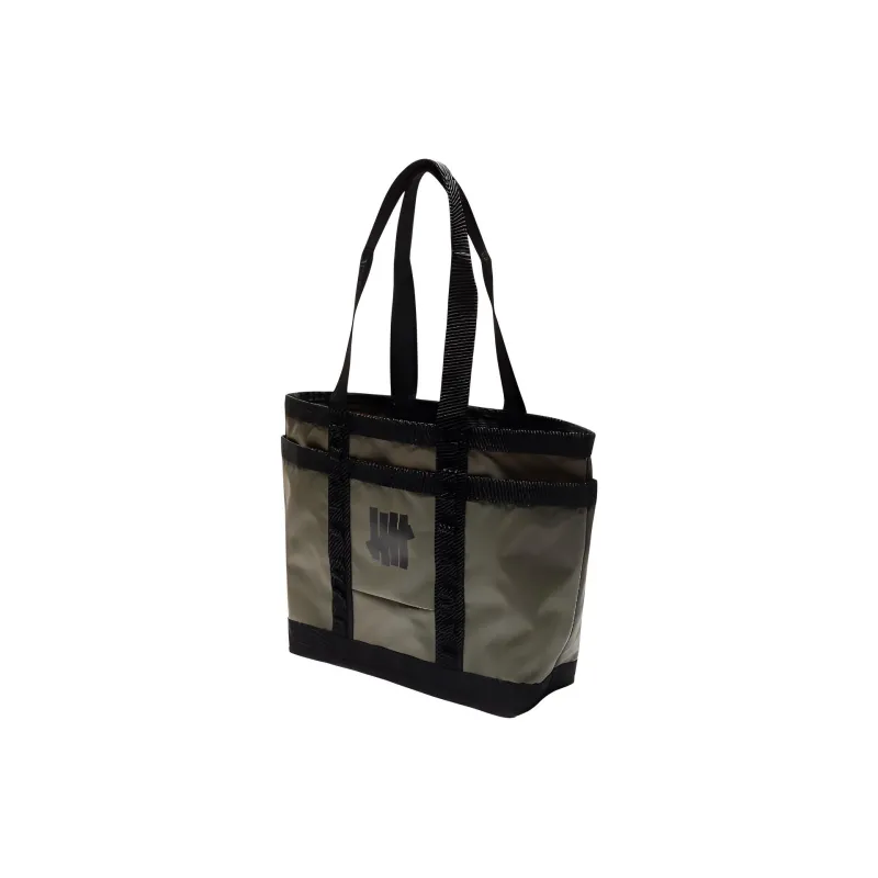 UNDEFEATED Coated PVC Tote Bag Shopping Bag Shoulder Bag Handbag Regular Unisex Olive-0