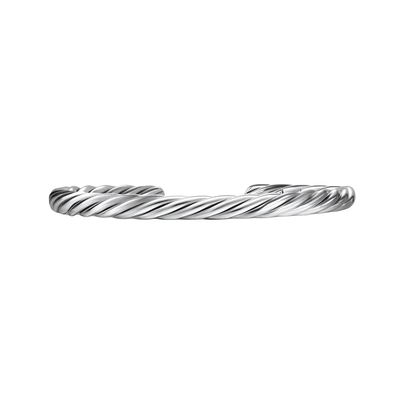 David Yurman Sterling Silver Cable Cuff Bracelet 6mm-2