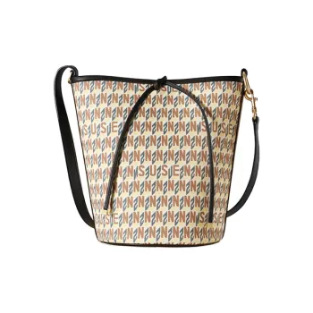 SUSEN PVC Bucket Bag, Shoulder Bag, Crossbody Bag Regular Women's Black/Green/Purple/Apricot