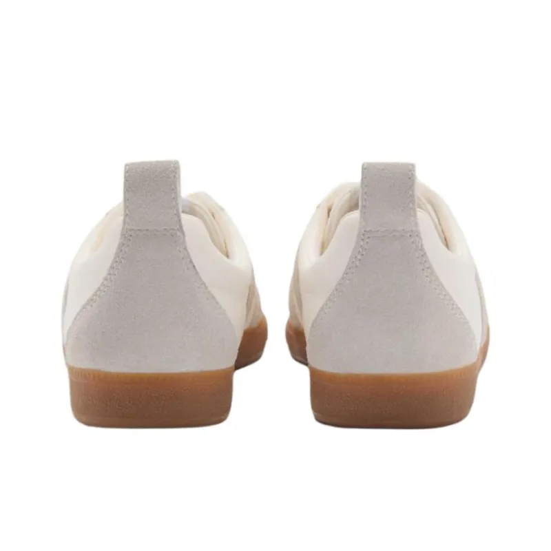 MANGO Low Top Skateboard Shoes Women's White-4