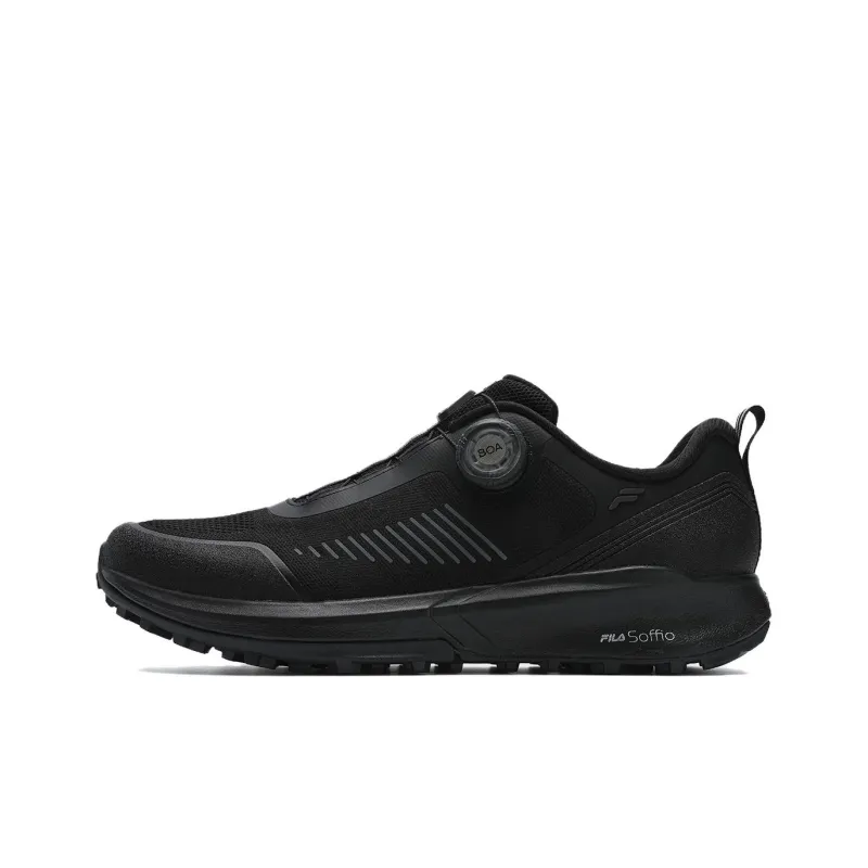 FILA LYNX3+ Anti Slip Wear Resistant Low Top Outdoor Shoes Men's Black-0