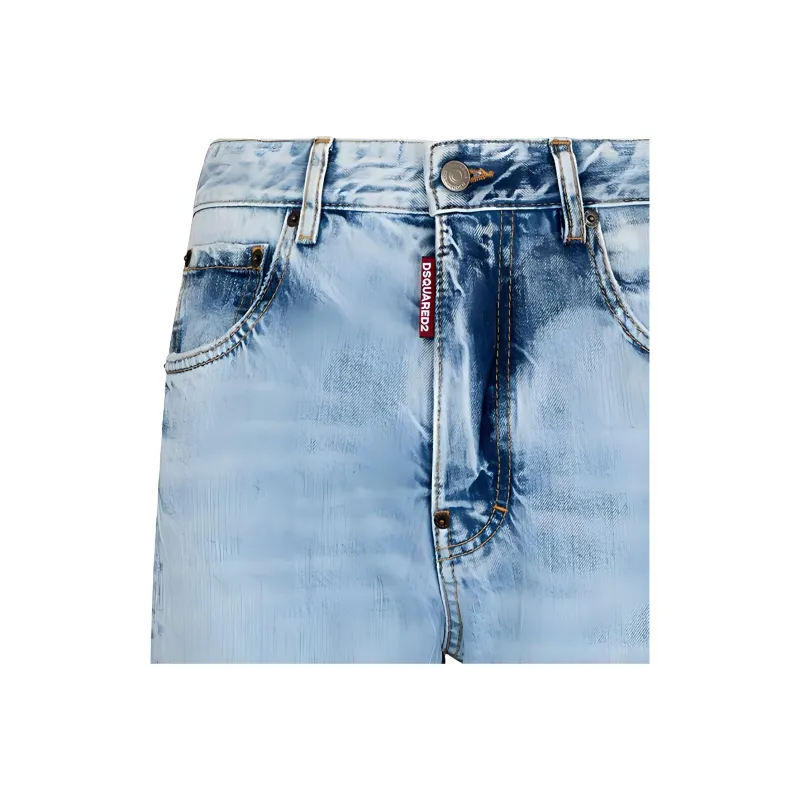 DSQUARED 2 Distressed Light Palm Beach Wash 642 Jeans-6